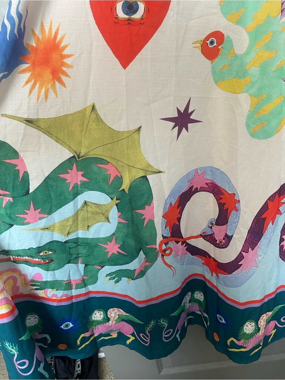 Dreamy dragon fairy festival maxi dress stunning - Picture 5 of 8